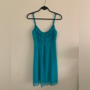 Ramy Brook 100% silk mini dress blue small